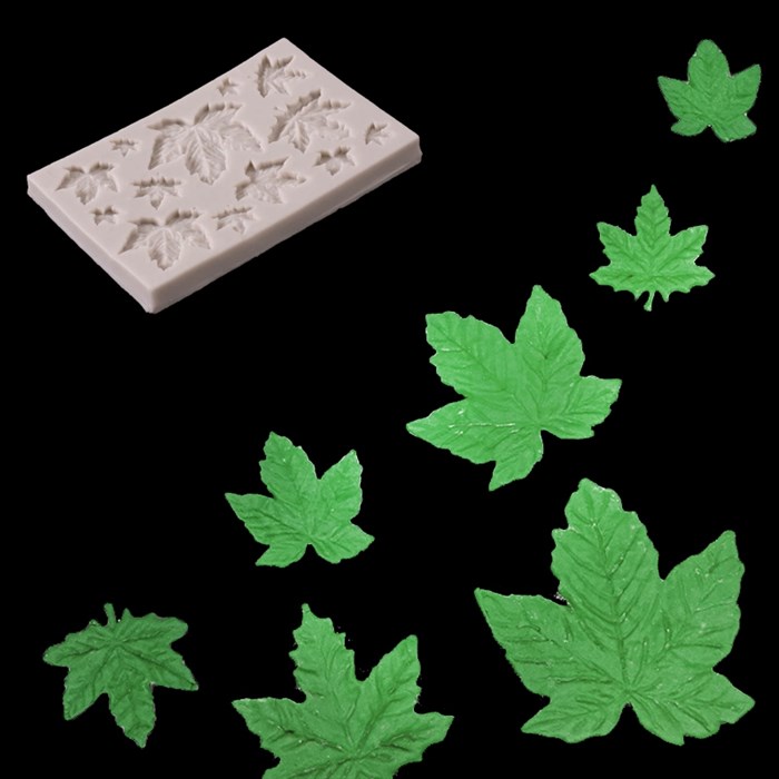 Молд силиконовый «Листья клена » 9.5×6.3 см - фото 4709