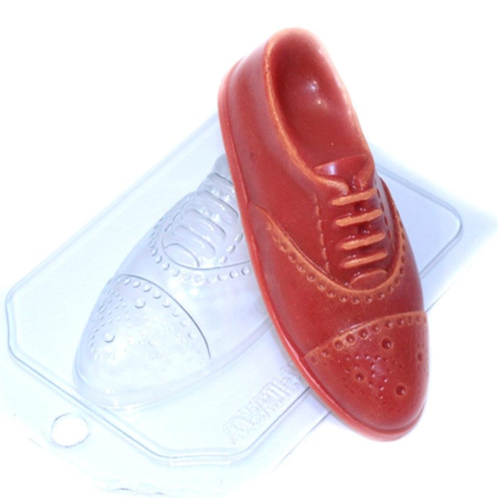 Пластиковая форма для шоколада/мыла "Ботинок мужской" - фото 4981