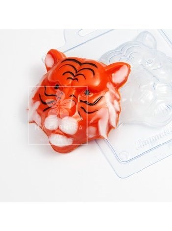 Пластиковая форма для шоколада "Тигр" - фото 4985