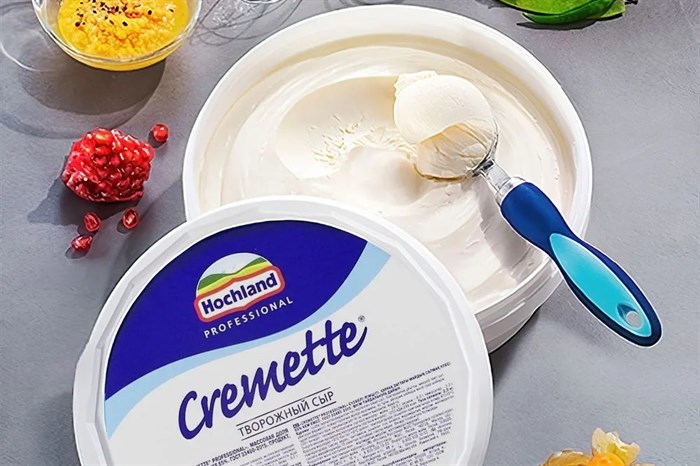 Сыр творожный сливочный Cremette Professional  Креметте Хохланд, 2 кг - фото 5032