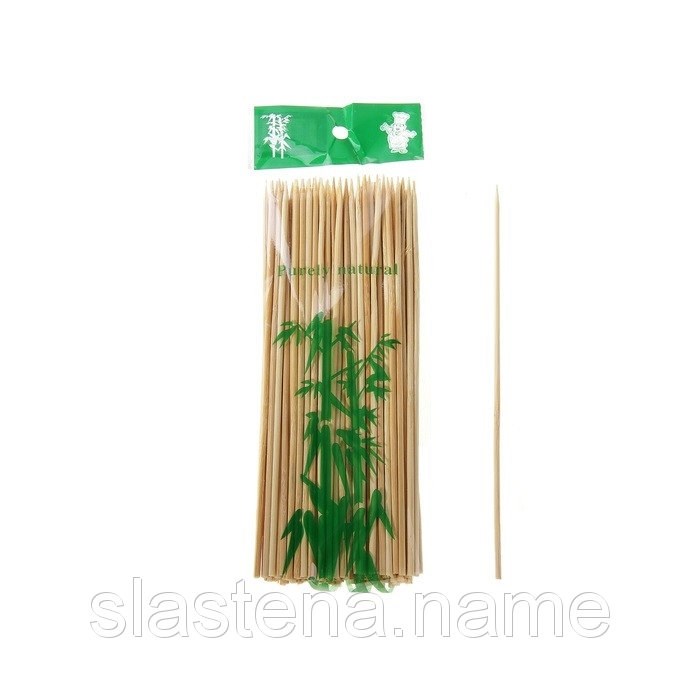 Набор шампуров (шпажки) деревянных 25 см 85-90 шт - фото 6568