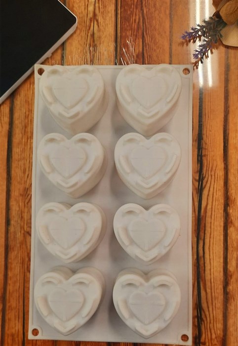 Форма для выпечки и муссовых десертов "Сердце с замочком" 30х17.5х3.3 см - фото 7441