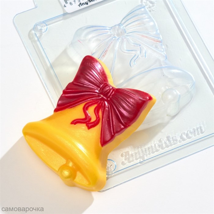 Пластиковая форма для шоколада/мыла "Школьный колокольчик" - фото 7537
