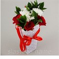 Пакет для цветов "Узор", 24 х 12 х 10 см - фото 6199