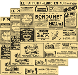 Пергамент пищевой 40гр/м2, "Газета французская", р-р 300*300, 10 шт - фото 10883