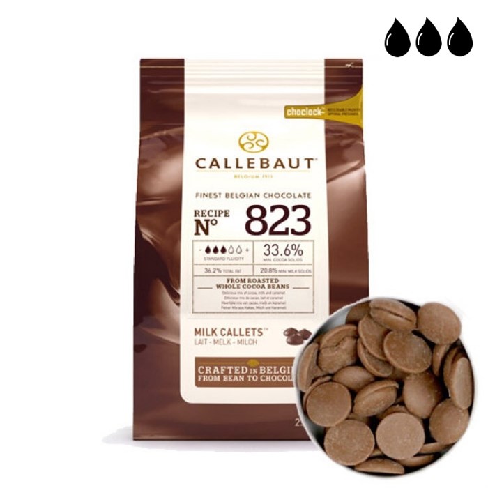 Шоколад молочный Callebaut (нат. ваниль) 823 RT-U71  200 г - фото 5046