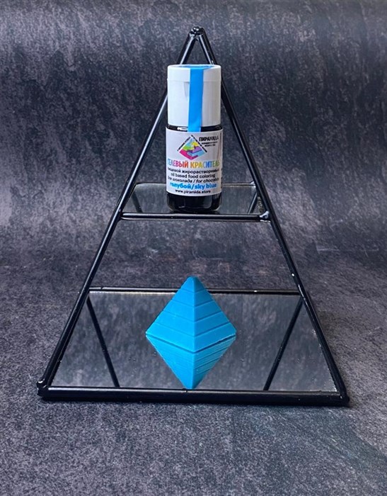 Голубой жирорастворимый краситель Пирамида 18 мл - фото 7782