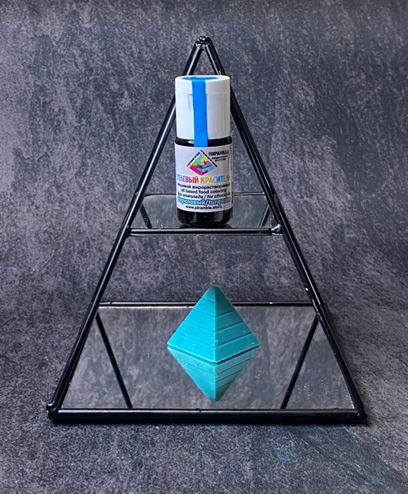 Бирюзовый жирорастворимый краситель Пирамида 18 мл - фото 7790