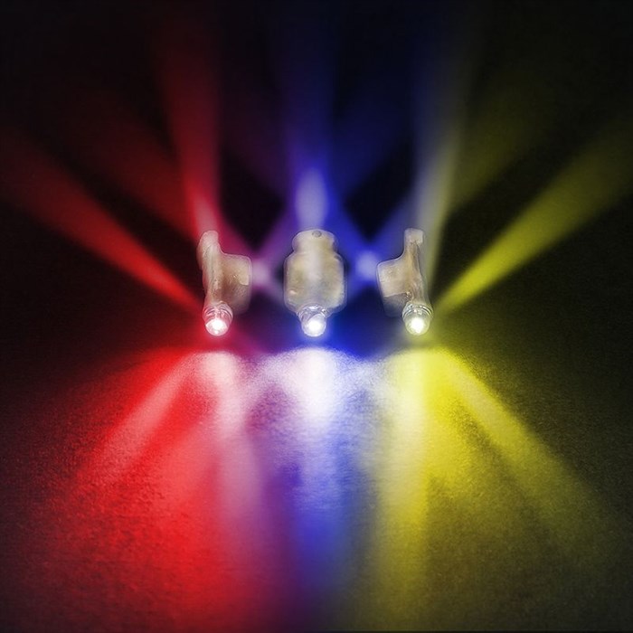 Многоцветные  3 D Светодиоды в защищенном корпусе для тортов, шаров и цвтов - фото 8846