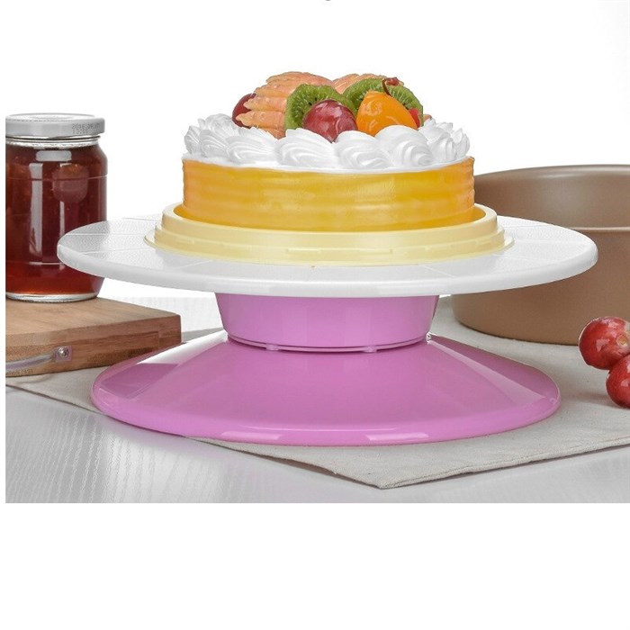 Вращающаяся подставка для торта складная  Поворотный столик диаметр 29  см - фото 9163
