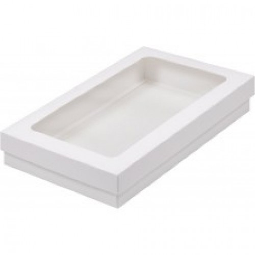 Коробка для клубники в шоколаде (белая) 250/150/40мм - фото 9909