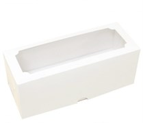 Коробка для 3 капкейков Белая с окном