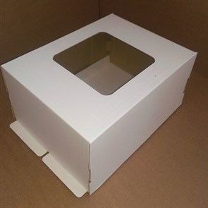 Упаковка коробка  для торта 60 х 40 х 20 см .окно