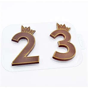 Форма для шоколада "Королевские Цифры 23"