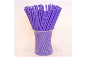 Палочки для кейкпопсов, леденцов  фиолетовые  15 см 50 шт