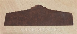 Обертки для пироженых Корона из коричневого пергамента 10 шт размер 22х8 см