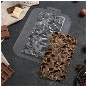 Пластиковая форма для шоколада "Сломанные кристаллы"