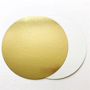 Подложка-поднос  23 см, золото-жемчуг, 3,2 мм
