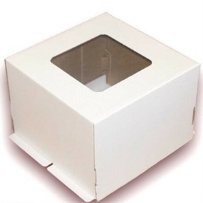 Упаковка коробка  для торта на  4 кг. 35*35*25 см с окном