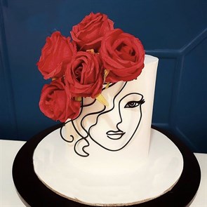 Украшение для торта «Силуэт нежность»
