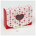 Коробка  "Сердечки" с лентой, 16*11*5 см - копия - фото 10388