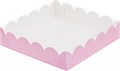 Коробка для печенья и пряников розовая  120х120х3 - фото 10397