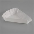 Капсулы тарталетки  формочки  бумажные белые  50 шт  треугольник  10,2  х 7,5 х 2,5 см - фото 10441