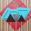 Силиконовая форма "Треугольники" для леденцов - фото 4858