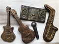 Набор музыкальных инструментов   из шоколадной глазури  5 штук - фото 6823