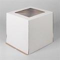 Упаковка Коробка  для торта 30*30*30 см с окном - фото 8042