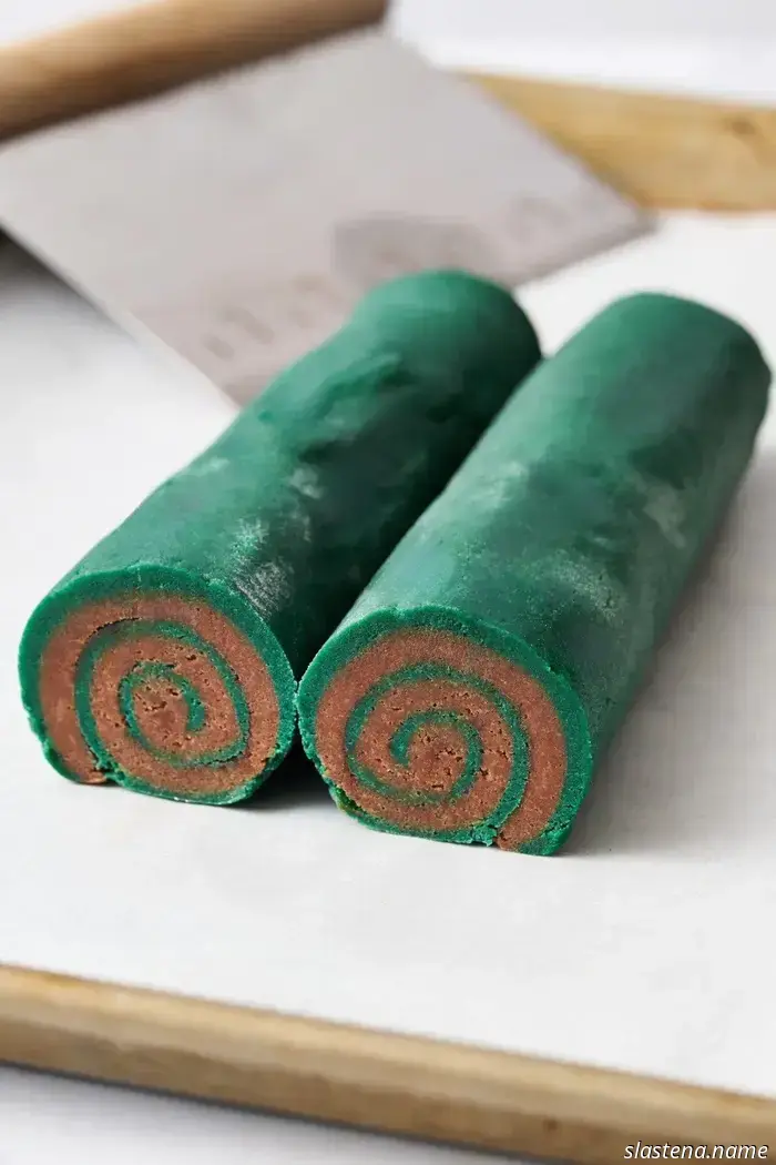 Chocolate Mint Swirl Cookies