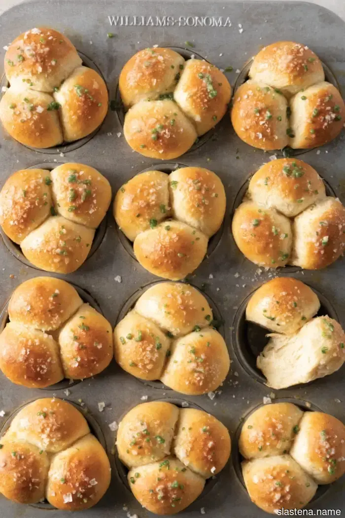 Запеченные булочки с чесноком и картофелем - Выпечка с нуля