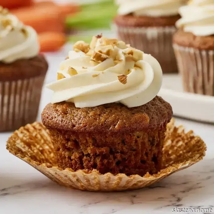 Cupcakes de Pastel de Zanahoria