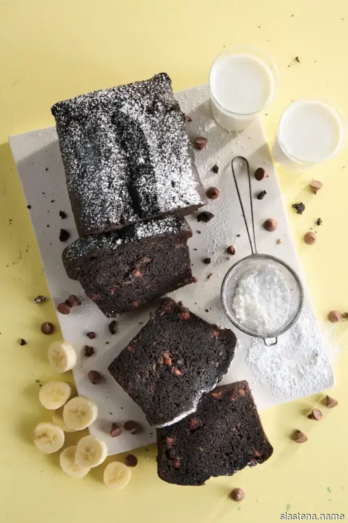 Pan de Plátano con Cacao Negro - Hornea desde Cero