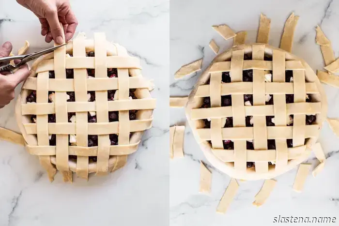 Cómo hacer una corteza de tarta enrejada