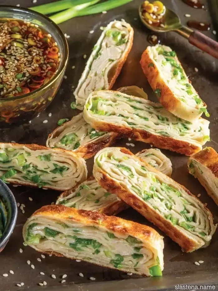 9-Layer Chinese Scallion Pancakes - Recipe from Bake from Scratch