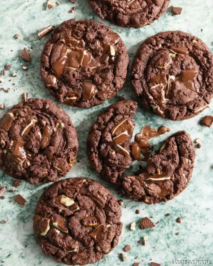 Chocolate Mint Chip Cookies - Bake from Scratch
