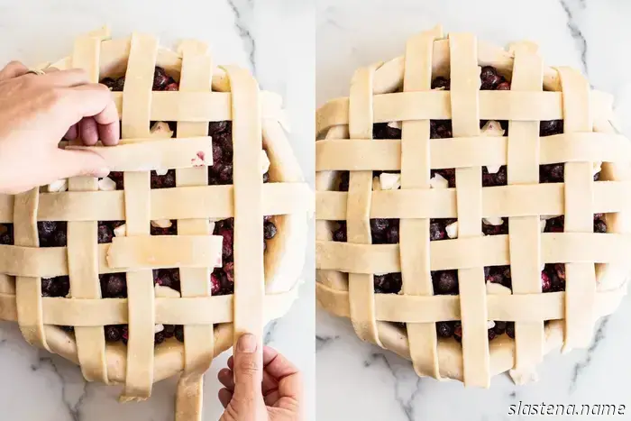 Cómo hacer una corteza de tarta enrejada
