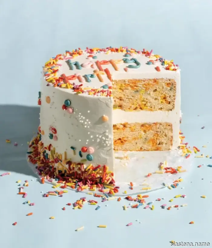 Almond Confetti Cake - Prepare from Scratch