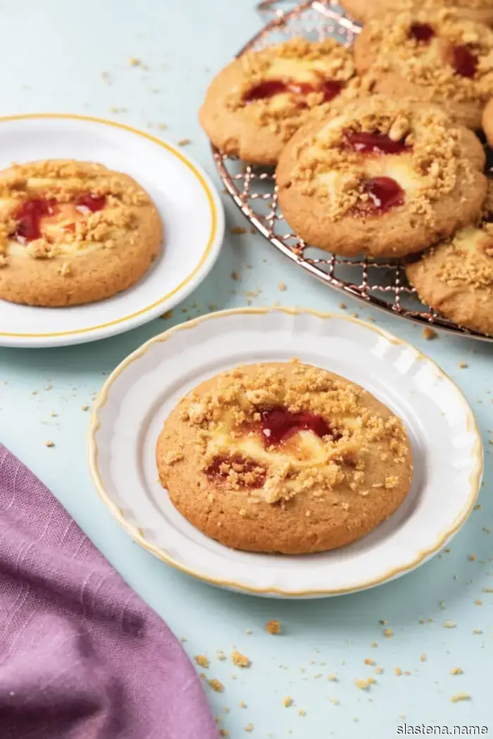 Печенье с клубничным чизкейком - Выпекаем с нуля