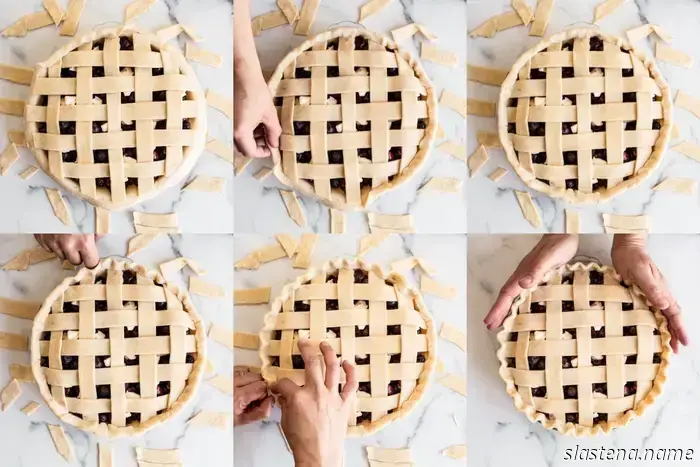 Cómo hacer una corteza de tarta enrejada
