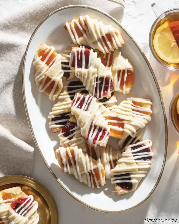 Печенье «Колачки» с джемом — приготовление с нуля