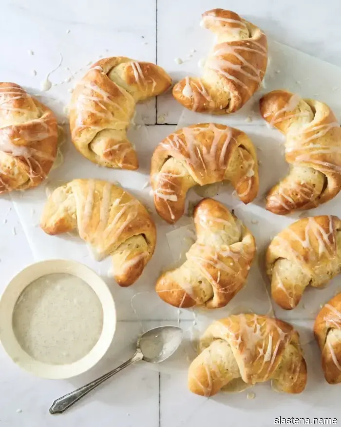 Gluten-Free Crescent Rolls with Vanilla Glaze - Bake from Scratch