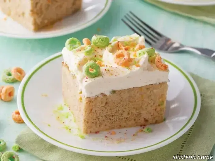 Pastel de Empuje de Cereal de Manzana y Canela-Hornee desde Cero