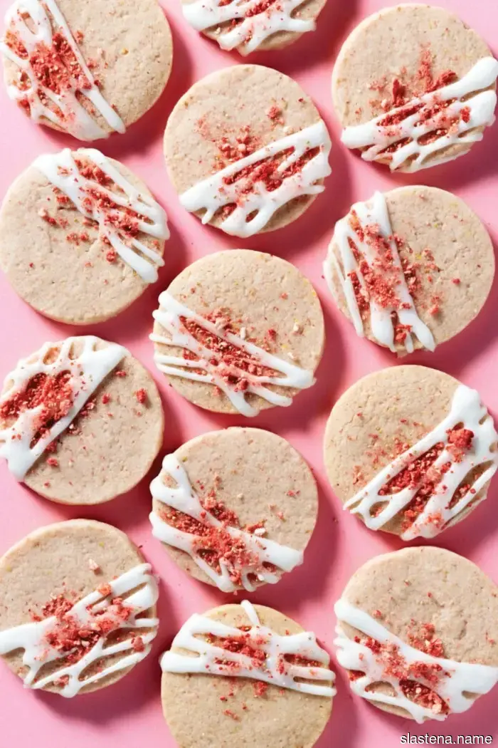 Galletas de Mantequilla de Fresa - Hornea desde Cero