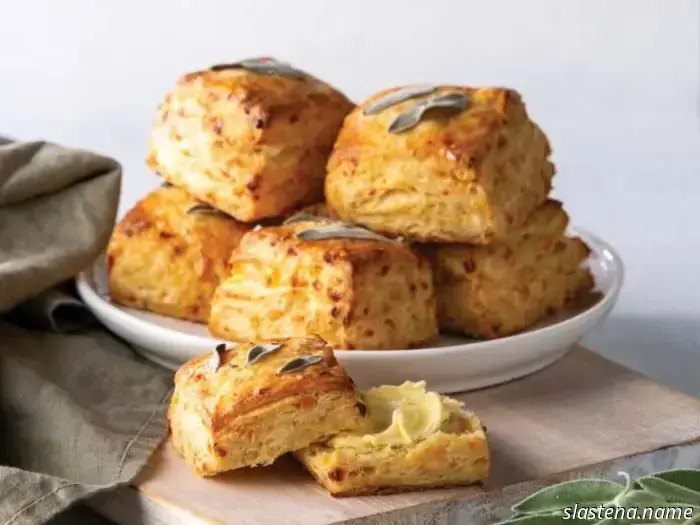 Panecillos de manzana, cheddar y salvia - Hornear desde cero