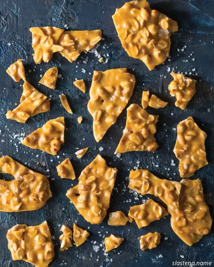 Bourbon Peanut Brittle - Bake from Scratch