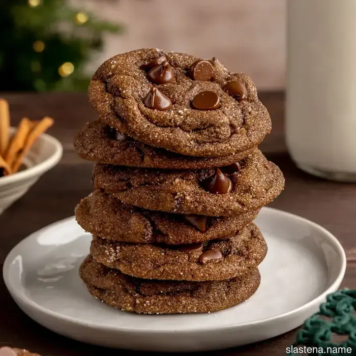 Soft and Chewy Chocolate Gingerbread Cookies