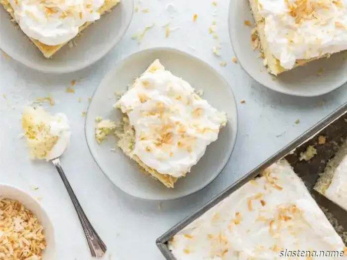Pastel de Coco Tres Leches-Hornea desde Cero