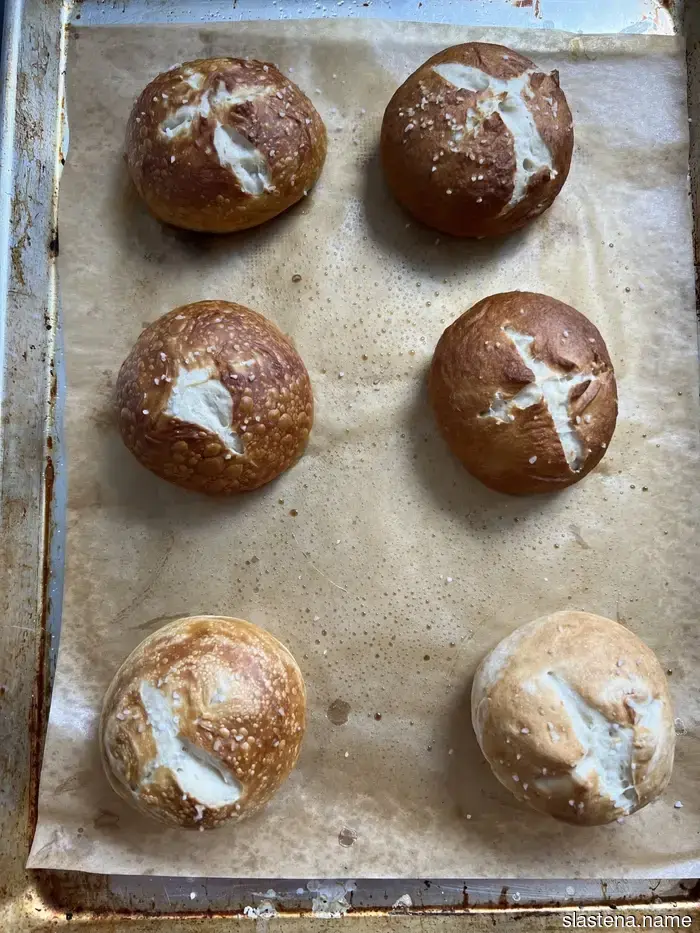 Pretzel Buns